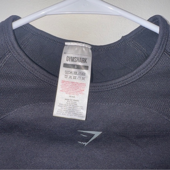NWOT Gymshark Black Flex Cropped Longsleeve Small - Picture 3 of 5